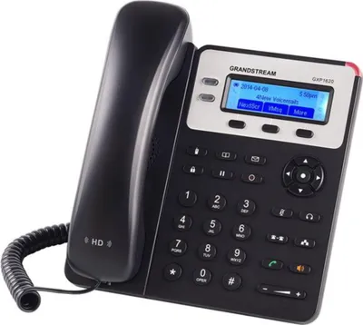 Produktbild von Grandstream Networks GXP1620, DECT-Telefon, Freisprecheinrichtung, 500 Eintragungen, Schwarz