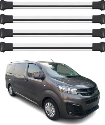 Zdjęcie produktu dla Bagażnik dachowy podstawowy do Opel Vivaro / Zafira Life 2019-2025 75kg aluminiowy srebrny 4x