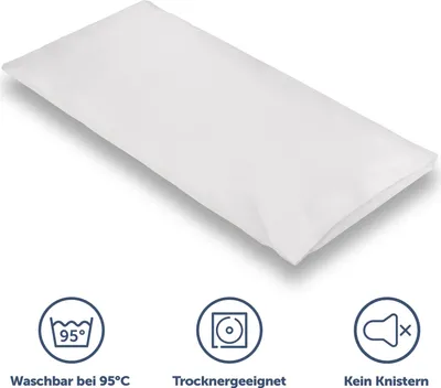 Image de Blumtal Housse d'oreiller anti-acariens pour personnes allergiques - Taie d'oreiller 40x80 cm - Protection anti-acariens Encasing, lavable, 1 set