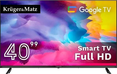 Obrázek produktu pro Kruger&Matz Televizor 40" FHD Google TV, DVB-T2/S2/T/C, H.265 HEVC