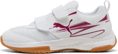 Produktbild von PUMA Varion II V Junior Kinder-Hallenschuhe 108106 12 Weiß/Beere , Schuhgröße:32 EU