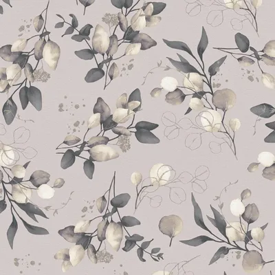 Produktbild von Florale Aquarell-Tapete Taupe Beige Grau – Vliestapete mit Blättern – Natürliche Mustertapete AS-Creation (KG-174528)