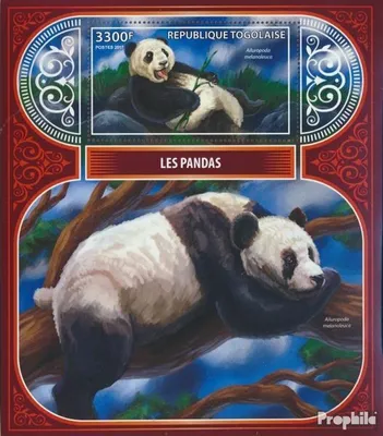 Produktbild von Briefmarken Togo 2017 Mi Block 1475 (kompl. Ausgabe) postfrisch Pandas