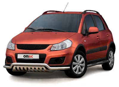 Zdjęcie produktu dla Osłona przedniego zderzaka dla Suzuki SX4 2006-2013 z ABE ze stali nierdzewnej w kolorze srebrnym