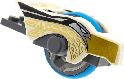 Produktbild von 1x Lego Chima Schwungrad 2x8 Rad blau Adler weiß gold 70101 11111pb02 11125c01