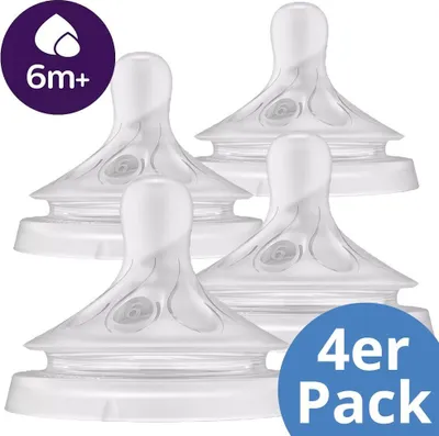 Produktbild von Philips Avent Trinksauger 4er Pack Natural Response - Silikon