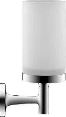 Produktbild von Duravit DU Glashalter Starck T, Schwarz Matt inkl. Glas Weiß matt