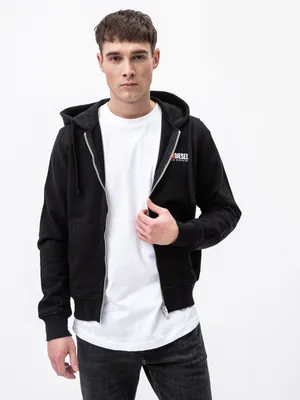 Produktbild von 3671AQ felpa uomo DIESEL man sweatshirt full zip black