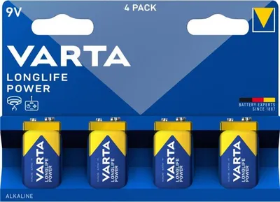 Produktbild von Alkali-Batterien Longlife Power 9V X4