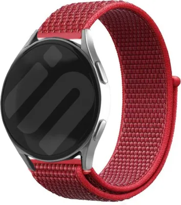 Produktbild von Strap-it Samsung Galaxy Watch 6 - 40mm Nylon Armband (Rot)