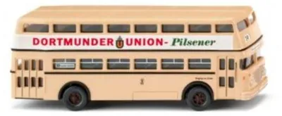 Obrázek produktu pro Wiking 072206 – 1:87 Dvoupatrový autobus D2U (Büssing) – „Dortmunder Union“ – „nový“