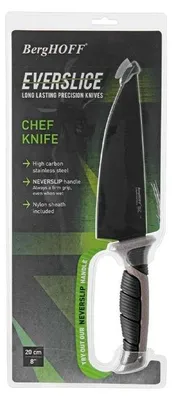 Obrázok produktu pre BergHoff Everslice, kuchárska nôž, 20 cm, z nehrdzavejúcej ocele s uhlíkovým jadrom, s ochranným puzdrom