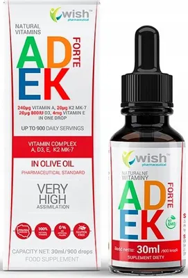 Immagine prodotto di WISH ADEK FORTE Vitamina A D3 EK gocce 30 ml