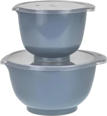 Immagine prodotto di Set di ciotole Rosti 2 pezzi con coperchio "Margrethe" Nuovo grigio blu (blu polvere) 1,5+3,0L