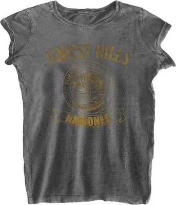 Produktbild von Ramones - "Forest Hills" T-Shirt für Damen RO1016 (M) (Anthrazit)