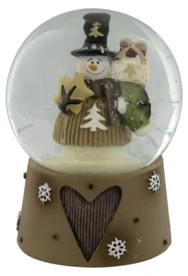 Produktbild von Schneekugel Schneemann Schneekugel mit Beutel - ca. 6,5 cm - Tischdekoration - Winter
