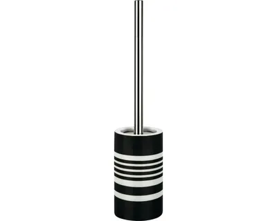 Produktbild von Spirella 7610583172914, WC-Bürste & Halter, Schwarz, Weiß