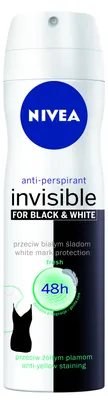 Immagine prodotto di Nivea Black&White Invisible Fresh Antyperspirant w sprayu 150 ml