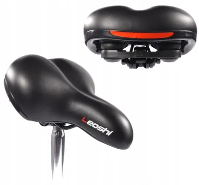 Produktbild von Leoshi Fahrradsattel Schwarz Elastomer Komfort