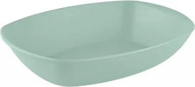 Produktbild von 1x Ovale Servierschale flache Form spülmaschinengeeignet für Küche und Tisch Mintgrün