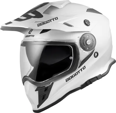 Image de Bogotto V331 Enduro casque, blanc, XS