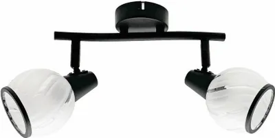 Produktbild von Deckenleuchte Megan, schwarz, 2xE14, 40W, Metall, Abmessungen: 16x32x9 cm, IP20, Marke: Reality