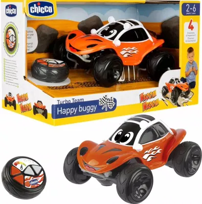 Produktbild von Chicco Happy Buggy Radio Control, Ferngesteuertes Auto für Kinder, Funkgesteuertes Auto mit 4 Richtungen, Kinder 2 bis 6 Jahre. CHICCO