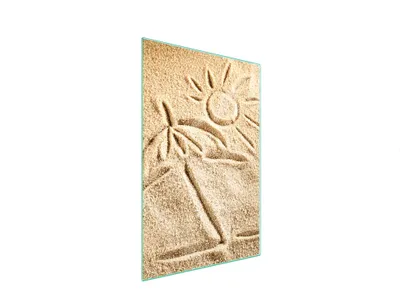 Obrázek produktu pro Skleněné prkénko na krájení 35x52 beach