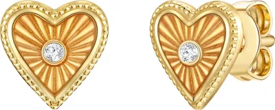 Produktbild von Glanzstücke München Ohrstecker Herz Sterling Silber Zirkonia 50083019