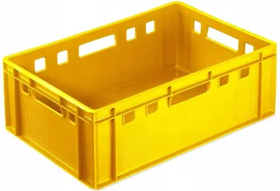 Zdjęcie produktu dla Skrzynka E2 - 600x400x200mm Żółta