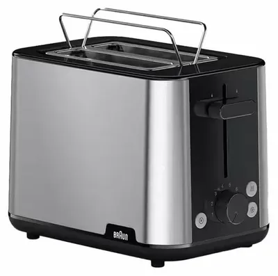 Obrázok produktu pre Braun HT101BI-HT1510BK, 2 krajcov, Čierna, Nerezová oceľ, Plast, Nerezová oceľ, 900 W, 193 mm, 316 mm