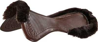 Immagine prodotto di Acavallo Gelpad Therapeutic 1/2 con bordo in pelle di agnello, taglia: L, colore: marrone/marrone