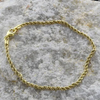 Produktbild von Goldkette Kordelkette Länge 19cm - Breite 2,7mm - 585-14 Karat Gold