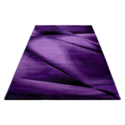 Produktbild von Ayyildiz | Moderner Teppich - Wellen Muster 3D Optik - Kurzflor Wohnzimmer - violet - 160 x 230 cm