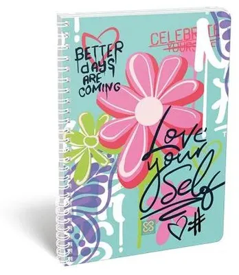 Špirálový zošit, A4, linajkový, 70 listov, LIZZYSULI, "Cornell Love"
