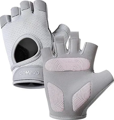 Produktbild von CAMBIVO Fitness Handschuhe Herren Damen, gepolsterte Handfläche, atmungsaktiv, rutschfester Griff, für Training, Radfahren, Klimmzüge