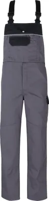 Produktbild von beb HANDWERK Herren Latzhose CLASSIC Polyestermix Grau/Schwarz 58
