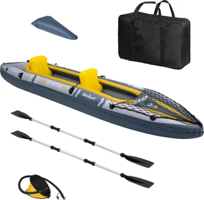 Zdjęcie produktu dla Rebel RBA-4516 Nadmuchiwany kajak 350 x 78 cm, 160 kg, szary