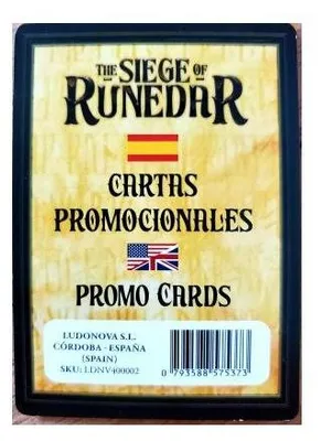 Imagen del producto de The Siege of Runedar: Mercenaries Promo Cards – Juego de mesa – Ludonova – 1-4 jugadores – 10+
