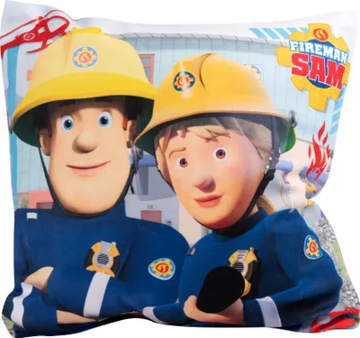 Produktbild von Feuerwehrmann Sam Kissen - Feuerwehr Plüsch Dekokissen Zierkissen Kopfkissen 30 x 30 cm