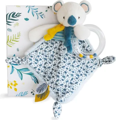 Image de Doudou Coffret cadeau - koala Yoca avec hochet 22 cm