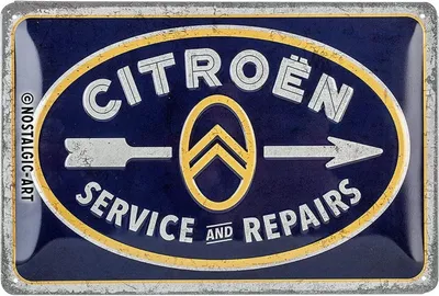 Produktbild von Nostalgic-Art - Blechschild 20 x 30cm - Citroen - Citroen Service & Repairs