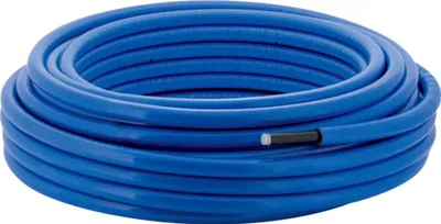 Produktbild von Geberit Mepla Systemrohr ML, blau, 26mm, vorgedämmt 10mm, Bund mit 25m, 1 Stk.