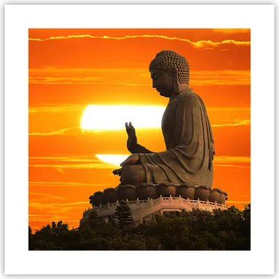 Produktbild von Poster - Poster ohne Rahmen - tempel buddha - 40x40 cm - Wand Bild - Wanddeko - Wandbilder - Kunstposter - Wandposter - Bilder - Kunstdruck - Wanddekoration - Wandbild - P2XAC40x40-3532