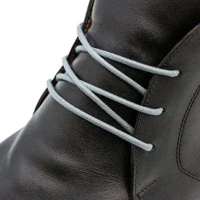 Produktbild von The Kicks Don Wachsschnürsenkel Rund - 100 cm - Grau - 2 mm