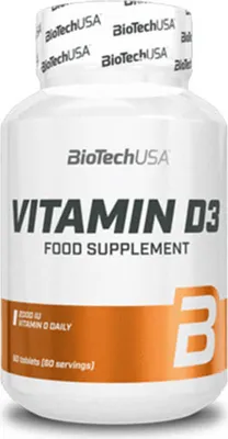 Produktbild von Biotech USA Vitamin D3 - 60 Tabletten