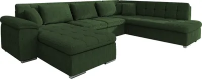 Produktbild von MIRJAN24 Ecksofa Niko Bis Cord, Polsterecke mit Bettkasten und Schlaffunktion, Sofa, Polstergarnitur (Farbe: Poso 14, Seite: Links)