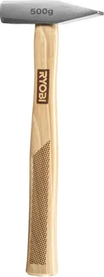 Produktbild von Ryobi RHHWE500 Hammer, Kopf aus gehärtetem Stahl, Holzgriff, 500 g