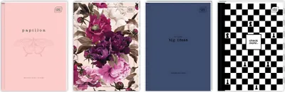 Produktbild von Interdruk Hardcover-Notizbuch A4 160 Blatt 70g/m² Mix
