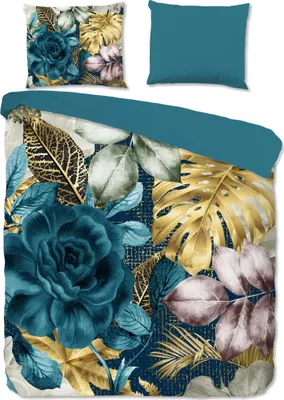 Produktbild von Good Morning Bettwäsche-Set LIDY 200x200/220 cm Petrol